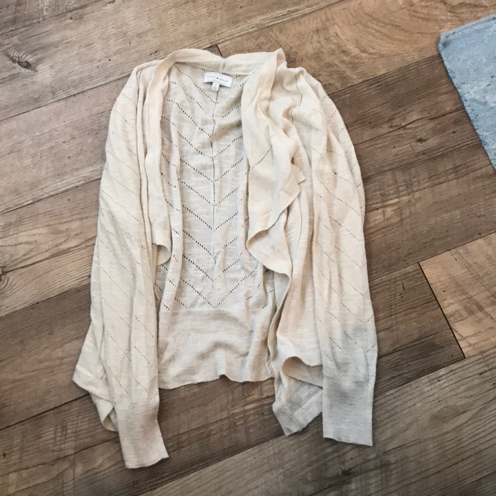 White cardigan